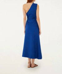 Farm Rio - Seahorse Embroidery One-shoulder Midi Dress