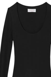 Michael Kors - Tissue Jersey U Bodysuit Black