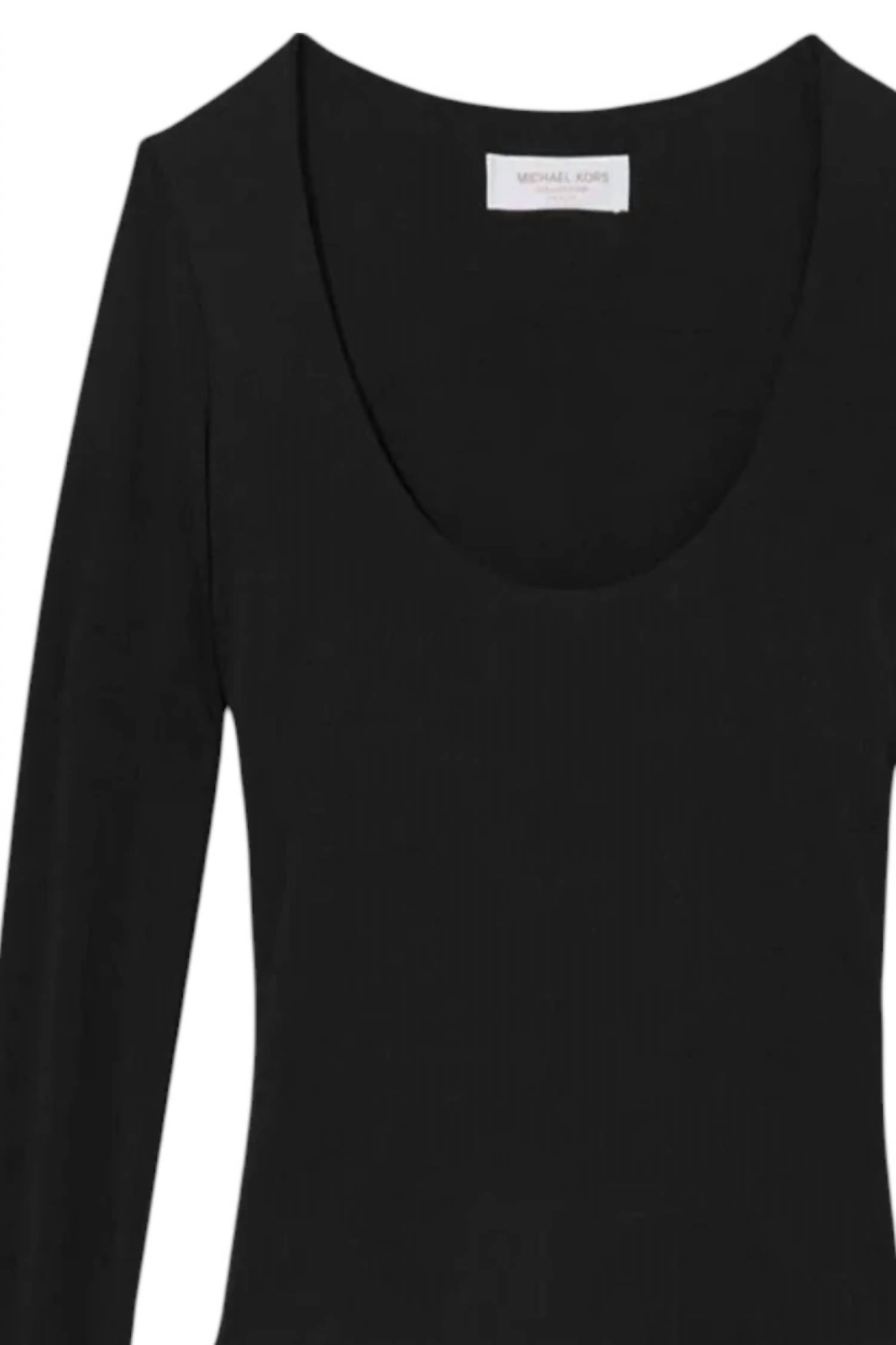 Michael Kors - Tissue Jersey U Bodysuit Black