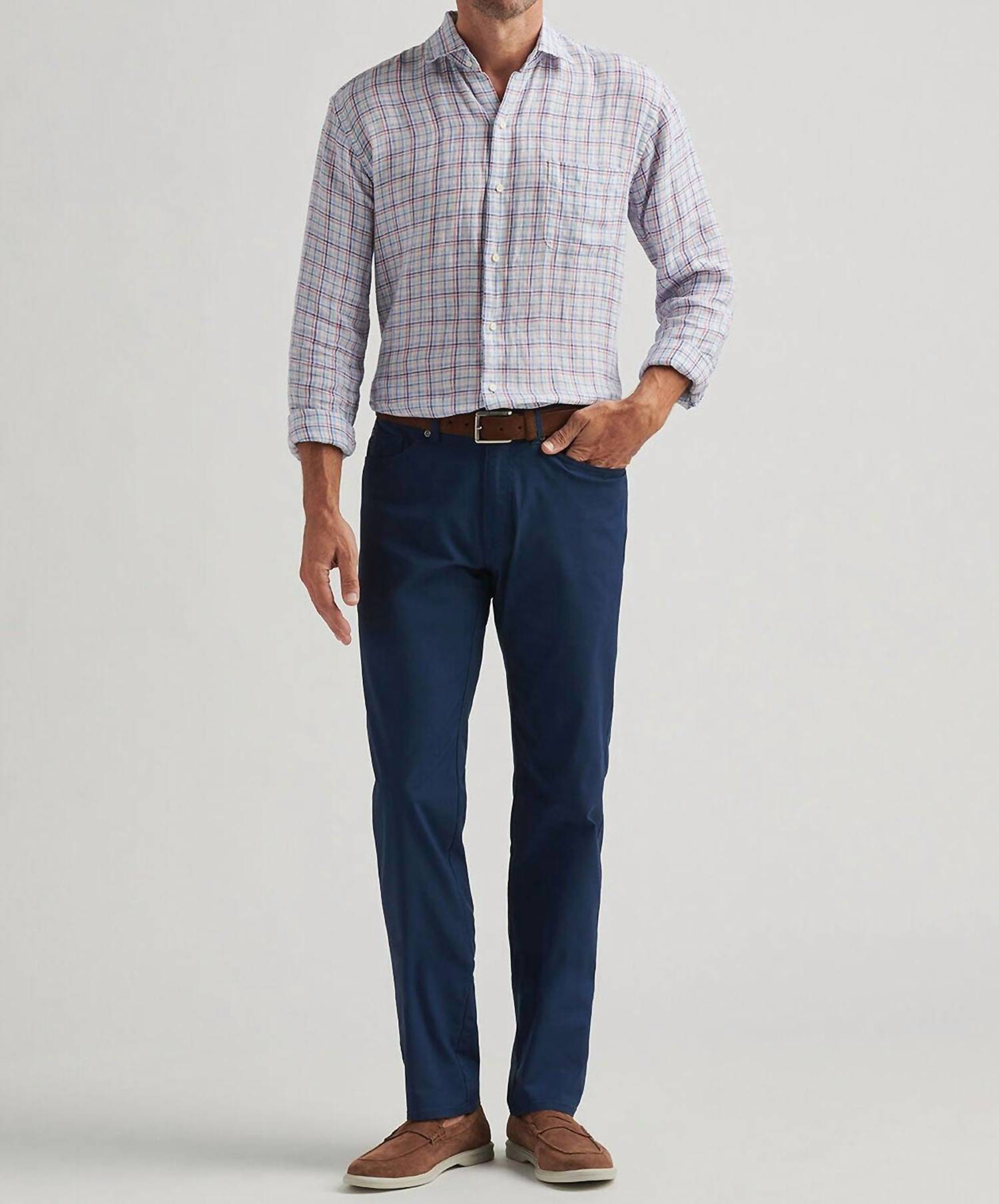 PETER MILLAR Crown Comfort 5 Pocket Pant in navy - men's pants