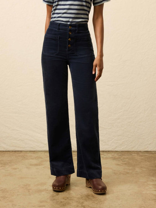 Stylish In The Saddle - Stretch Terry Cord Patch Pocket Pant