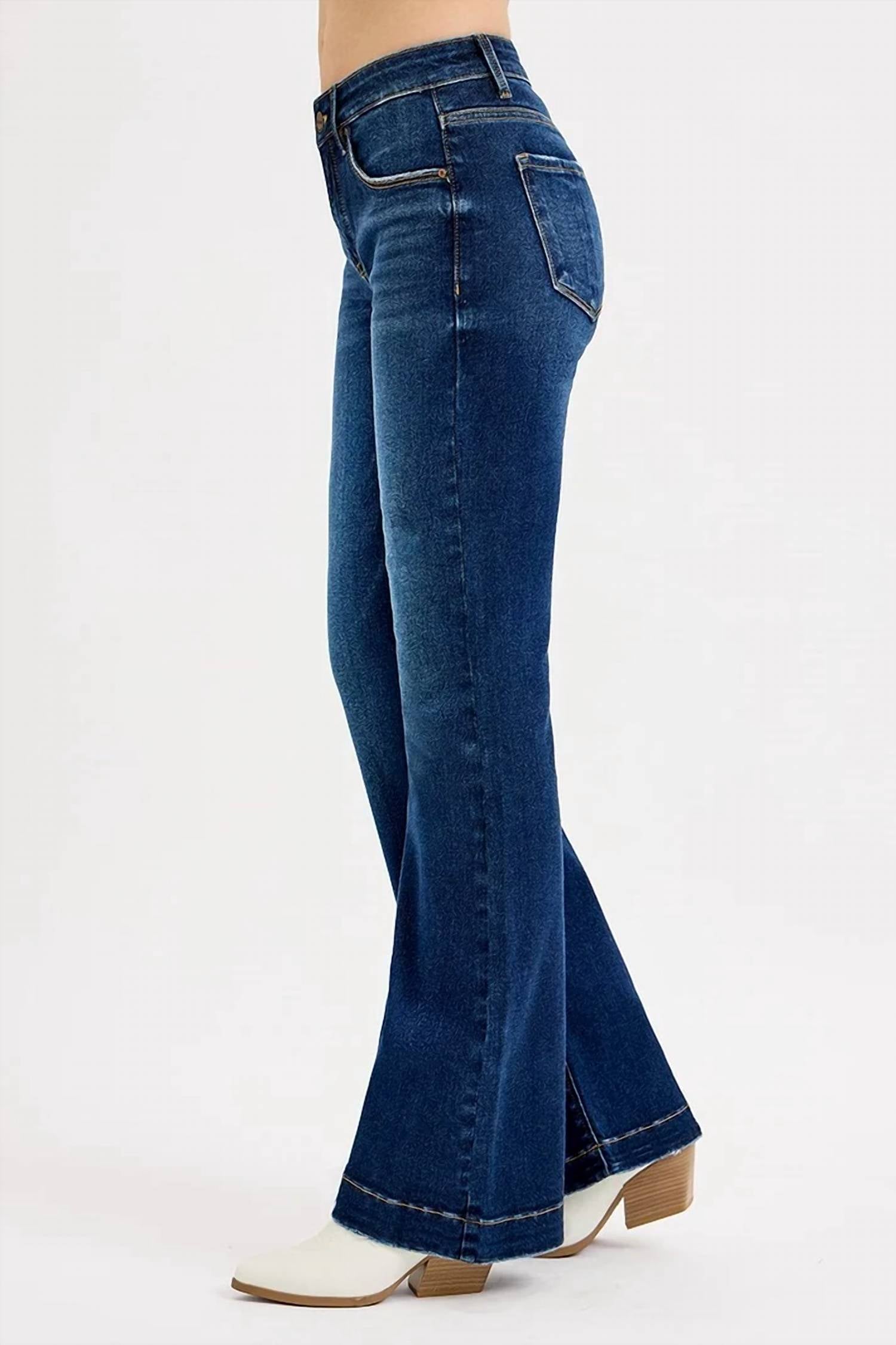 Risen - Mid Rise Flare Jeans