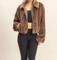 Hyfve - Gus Faux Fur Zip Jacket