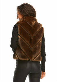 Fabulous Furs - Reversible Chevron Shortie Vest