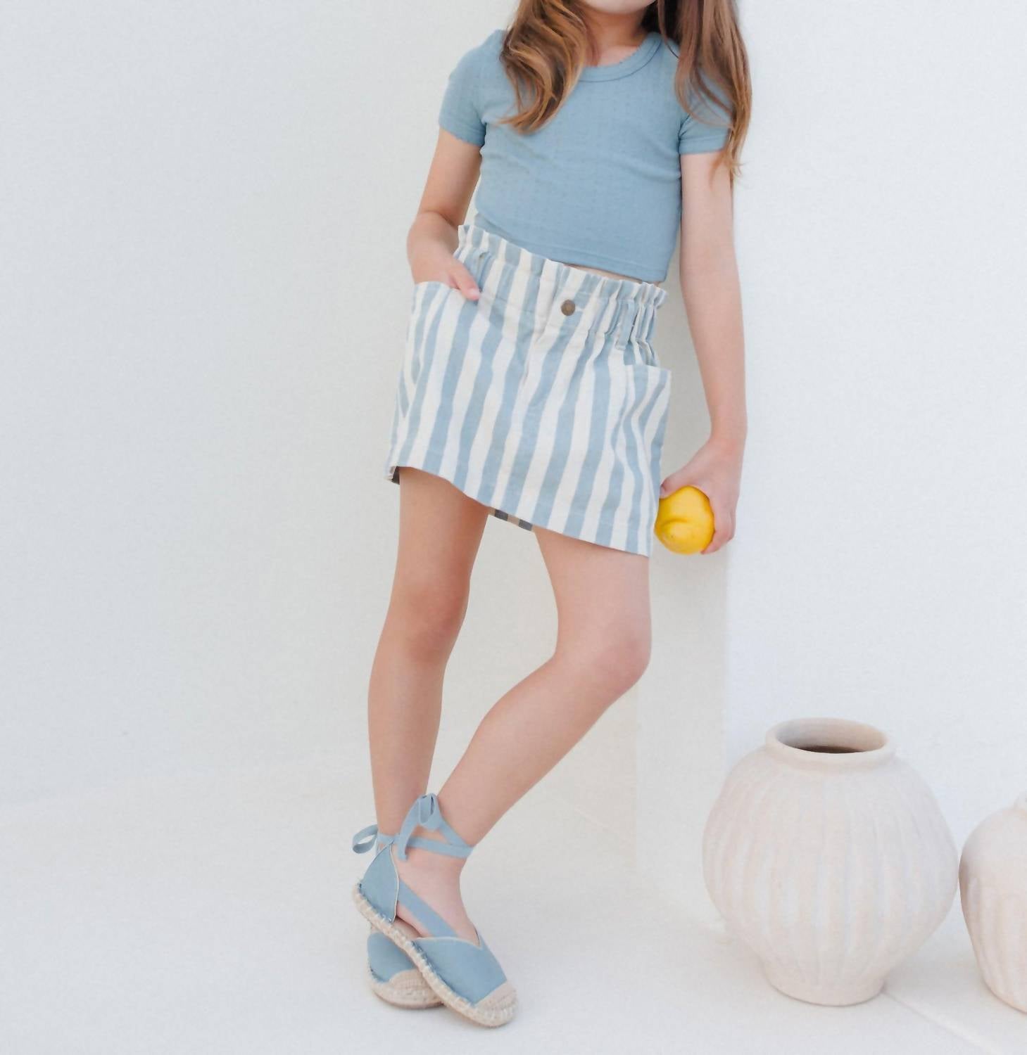 Rylee + Cru - Girls Denim Mini Skirt