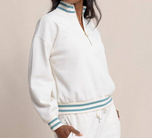 Southern Tide - Mercy Luxe Lounge Half Zip Pullover Sweatshirt