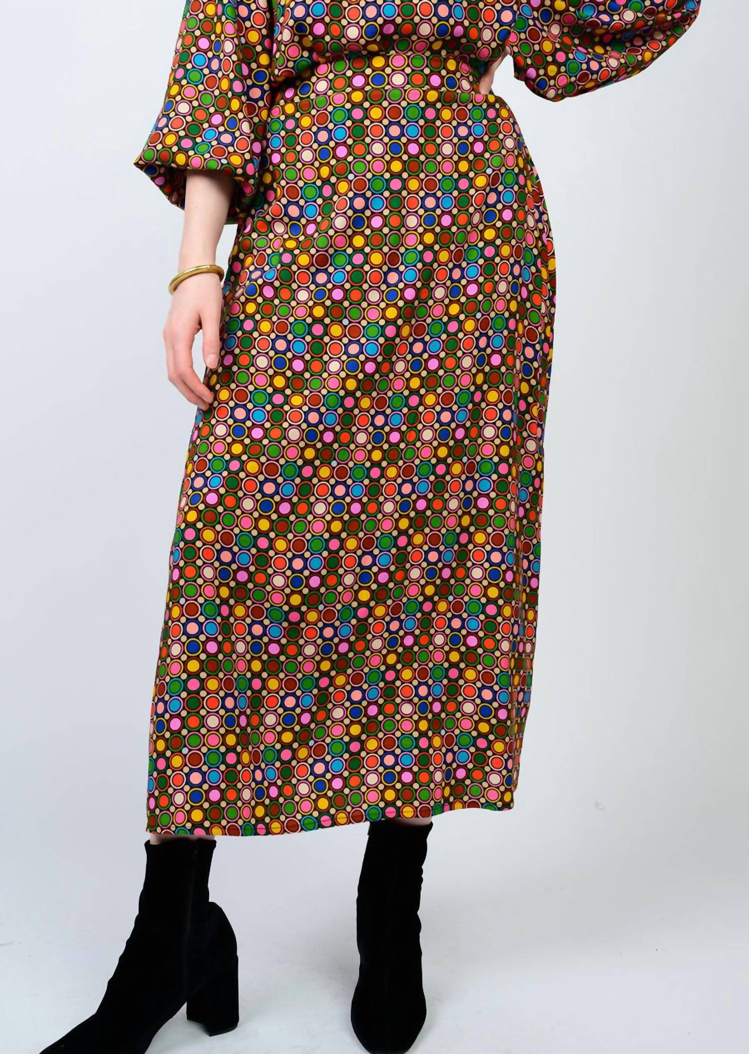 Ivy Jane - Loads Of Color Dot Midi Skirt