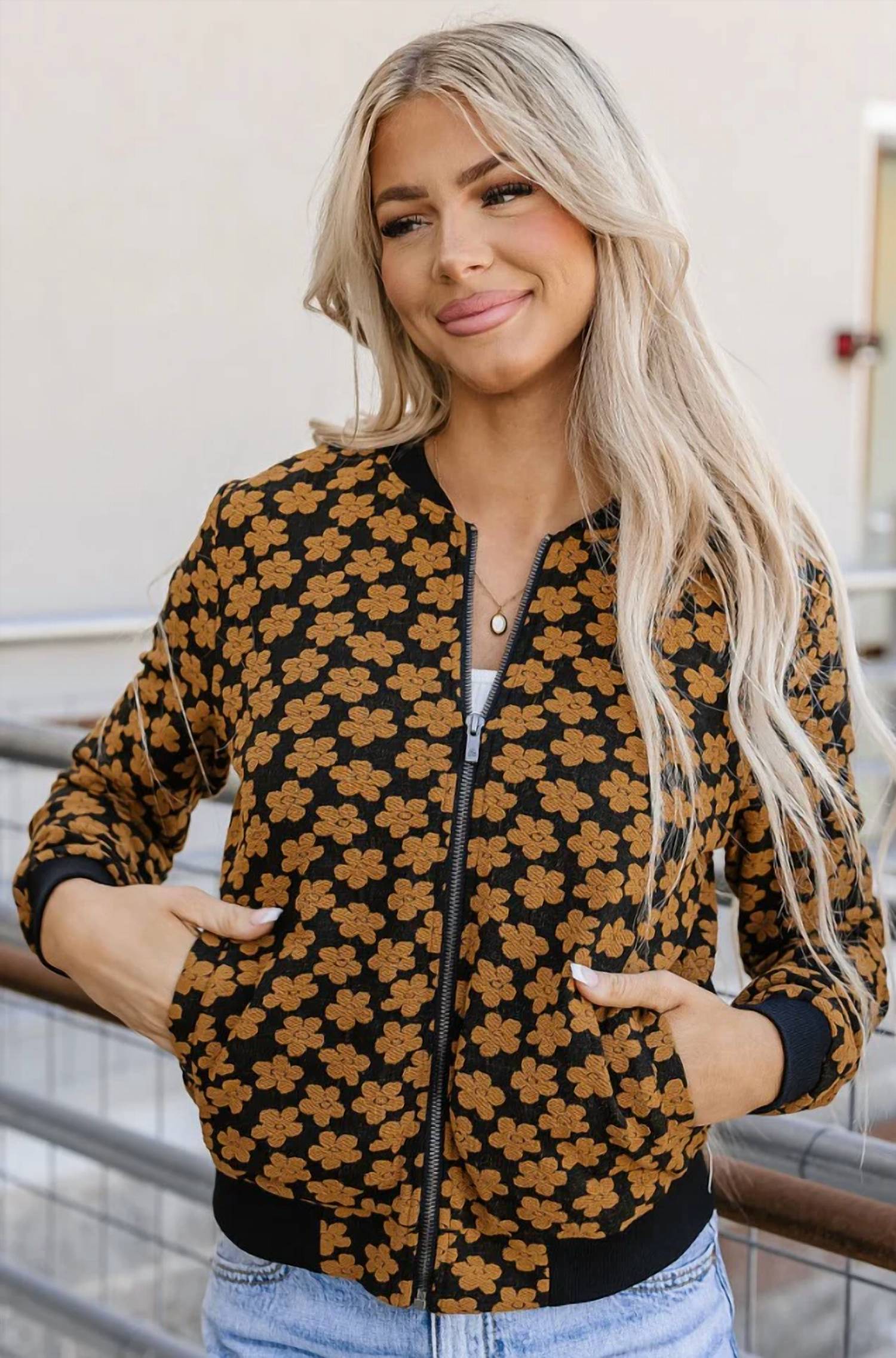Ampersand Ave - Flower Bomber Jacket