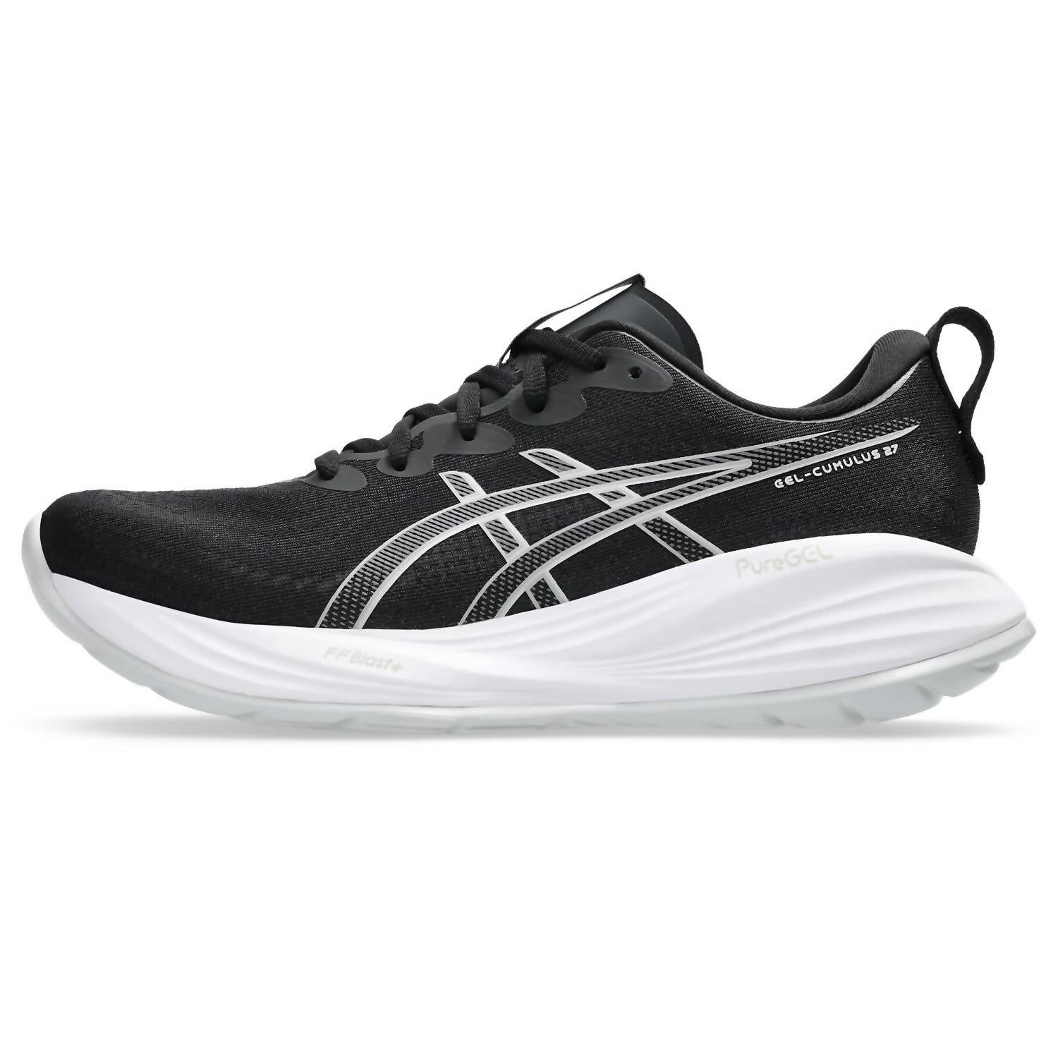 ASICS Women's Cumulus 27 Running Shoes in black white - women's shoe - view 5