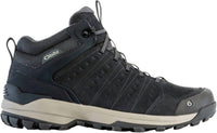 Oboz Men's Sypes Mid Leather B-dry Boots in lava rock - men's boots - detail view
