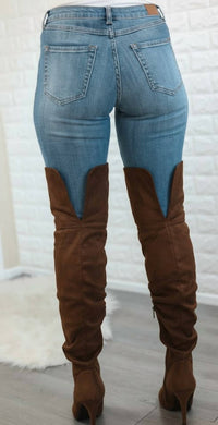 Surelymine - Women's Unmatchable Pointy Slouchy Knee And Thigh High Boots