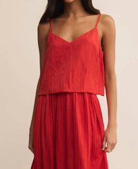 Z Supply - Fiore Crinkle Satin Tank Top