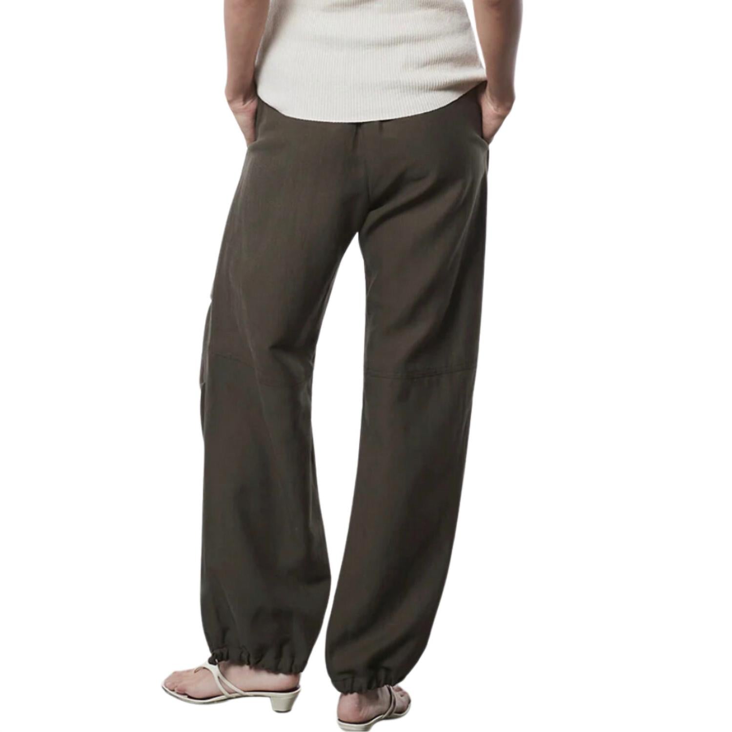 Enza Costa Twill Flight Pants in military - women's pants - alternate view