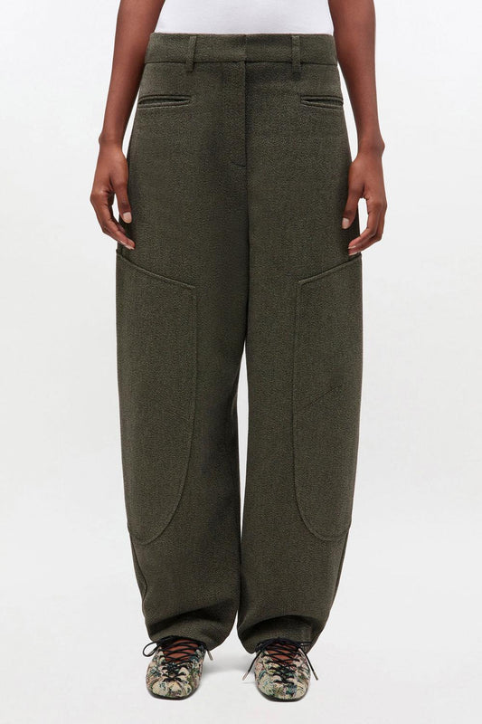Ganni - Mouline Curved Pants