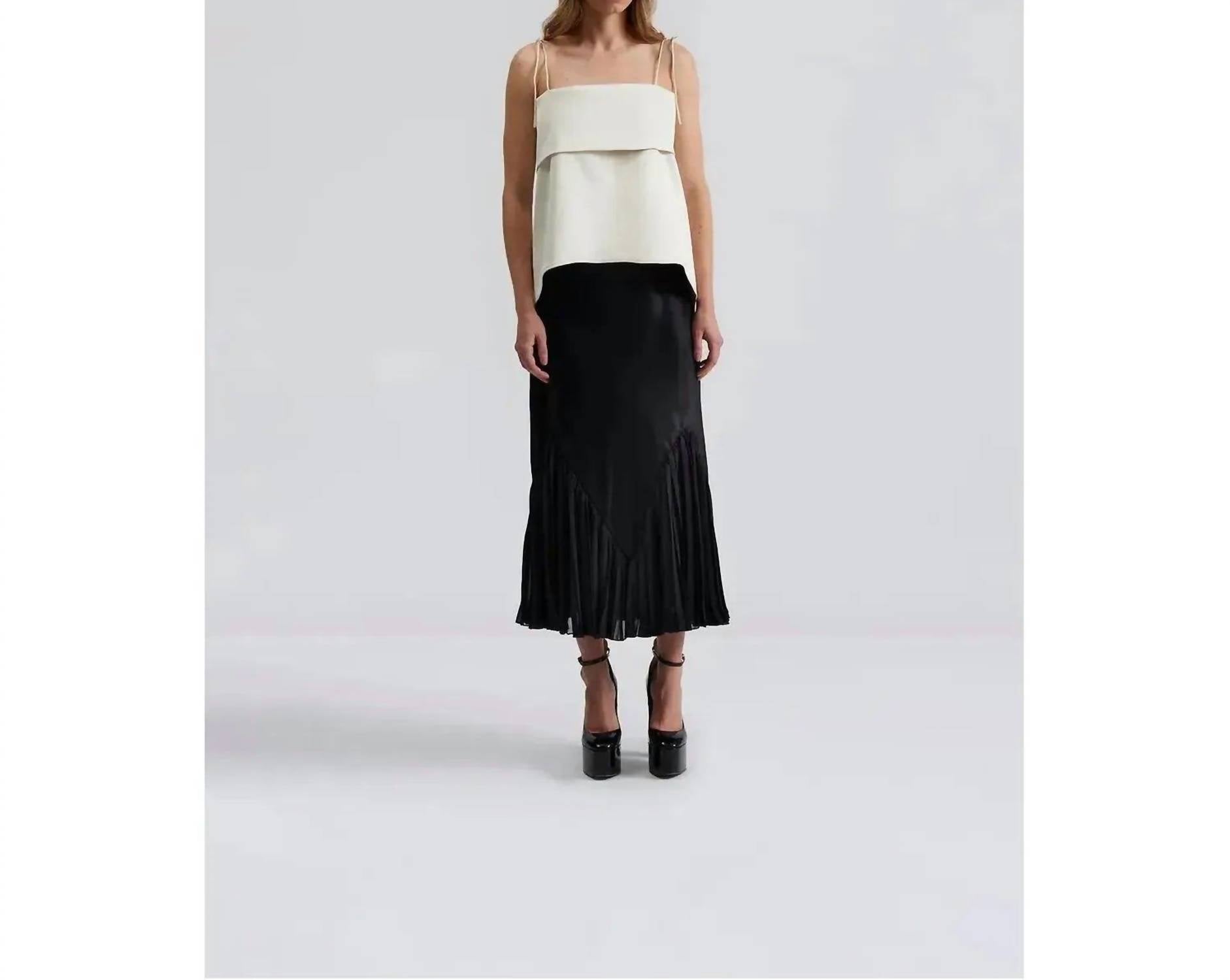Malina - Women's Penelope Frill Detailed Midi Skirt
