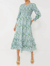 Pink City Prints - Isabel Smocked Dress