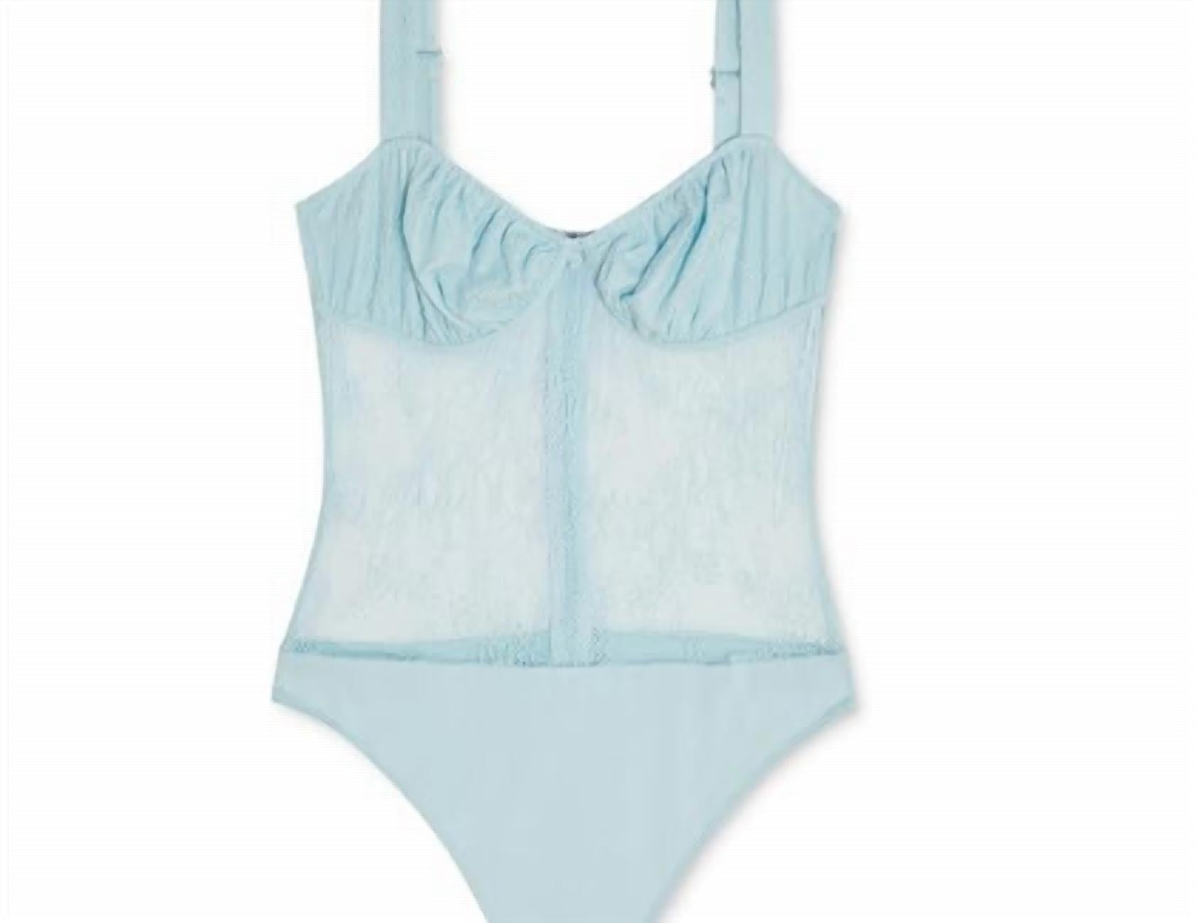 Danielle Bernstein - Women's Sheer Lace Intimates Bodysuit