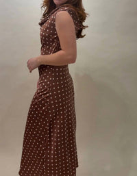 By Together - Satin Polka Dot Maxi Dress