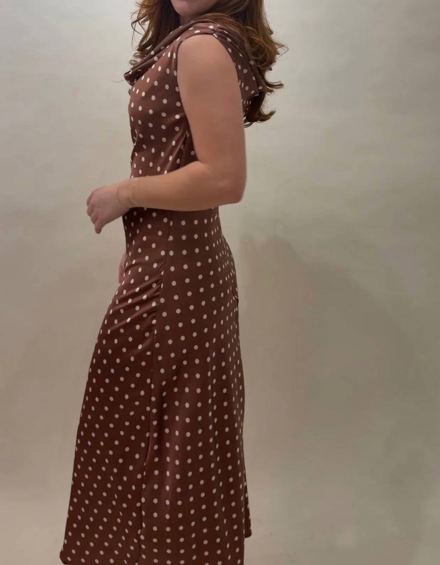 By Together - Satin Polka Dot Maxi Dress