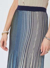 Current Air - Striped Midi Sweater Skirt