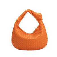 Melie Bianco Drew Small Recycled Vegan Top Handle Bag in orange - women's bag - alternate view