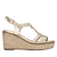 Xti Women's Open Toe Sandals in gold 1 - women's sandal
