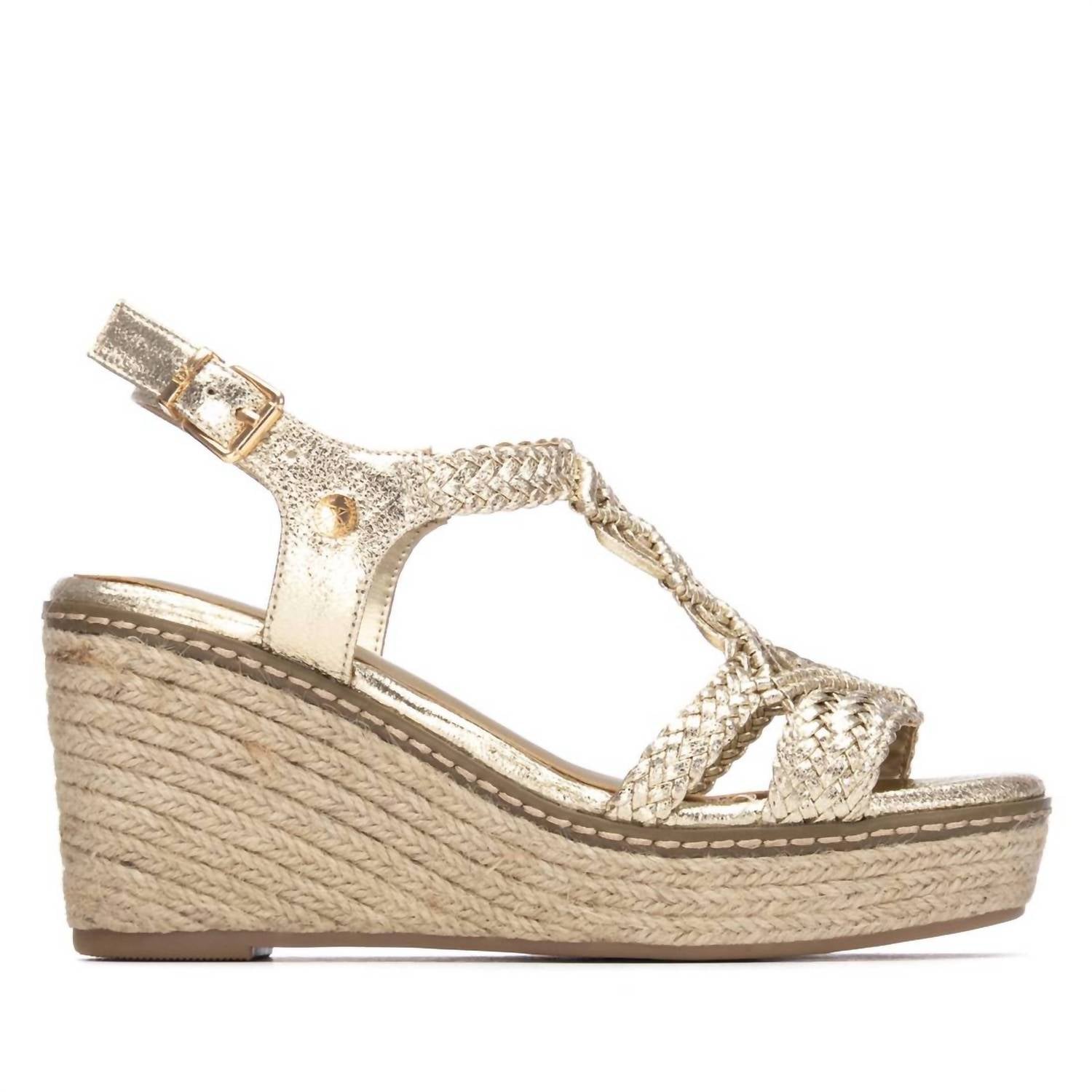 Xti Women's Open Toe Sandals in gold 1 - women's sandal