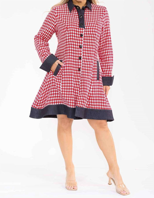Karen T Design - Plaid Coat Dress