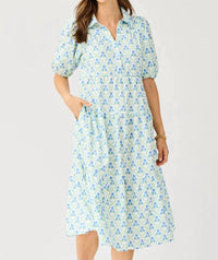 Mary Square - Eloise Sweetbriar Lattice Midi Dress