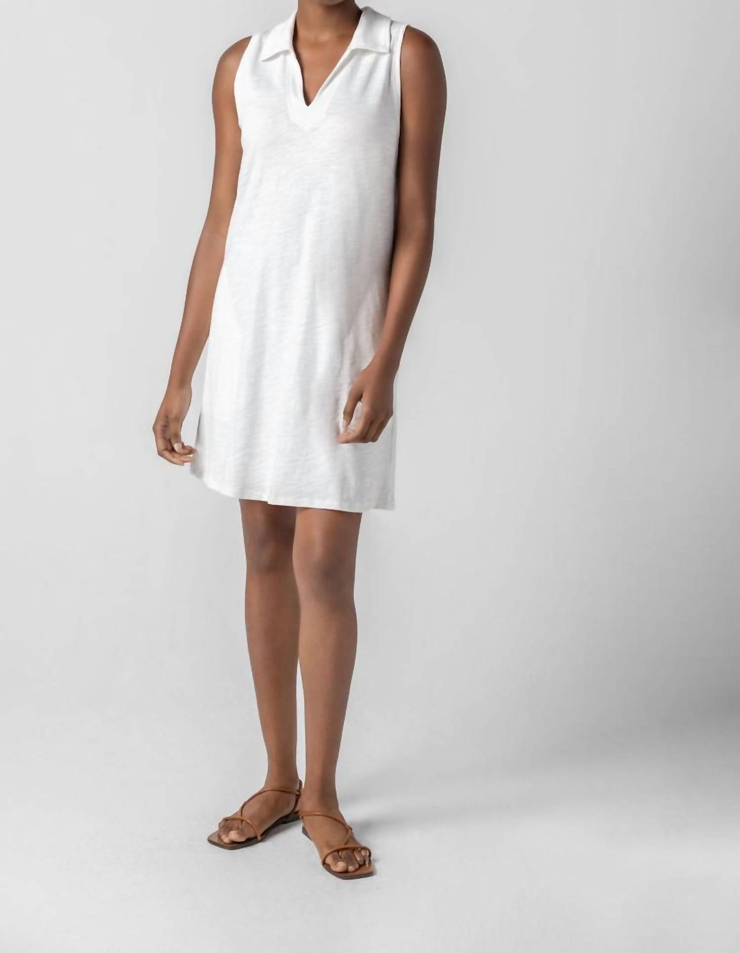 Lilla P - Sleeveless Collared Dress