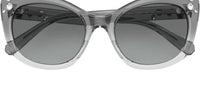 Swarovski - Women's Cat Eye With Crystal Embellishment Sunglasses