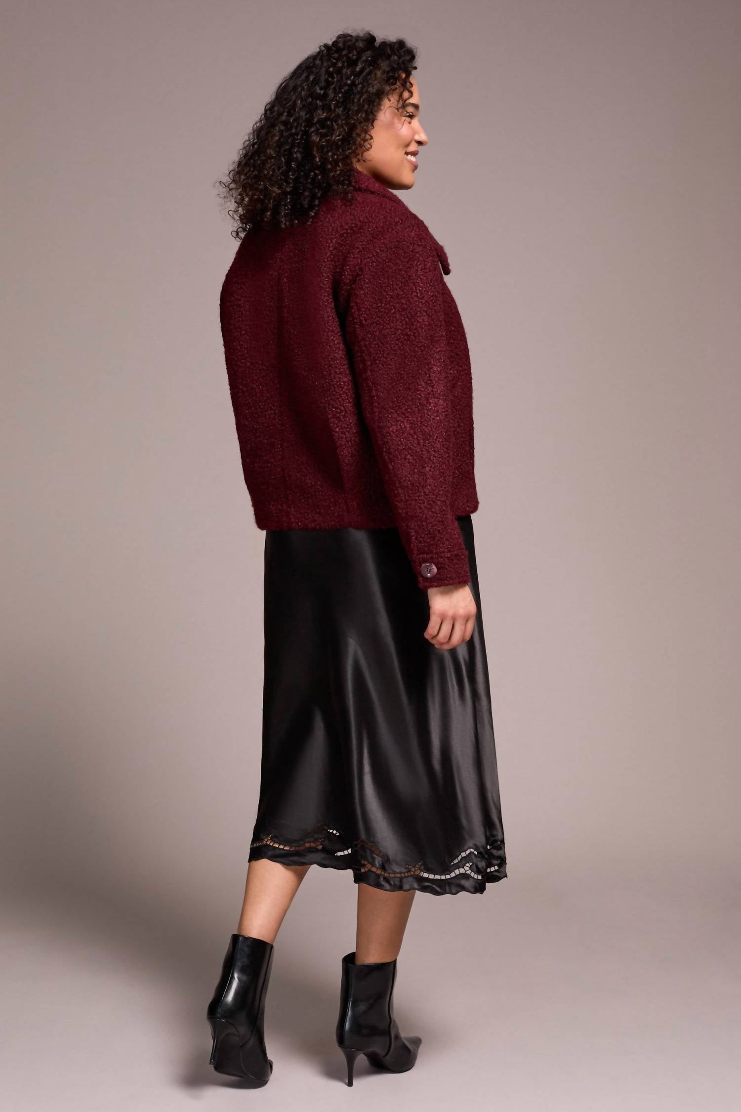 Tribal - Soft Boucle Button-front Jacket