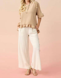 Coco + Carmen - Carley Flowy Ruffle Top