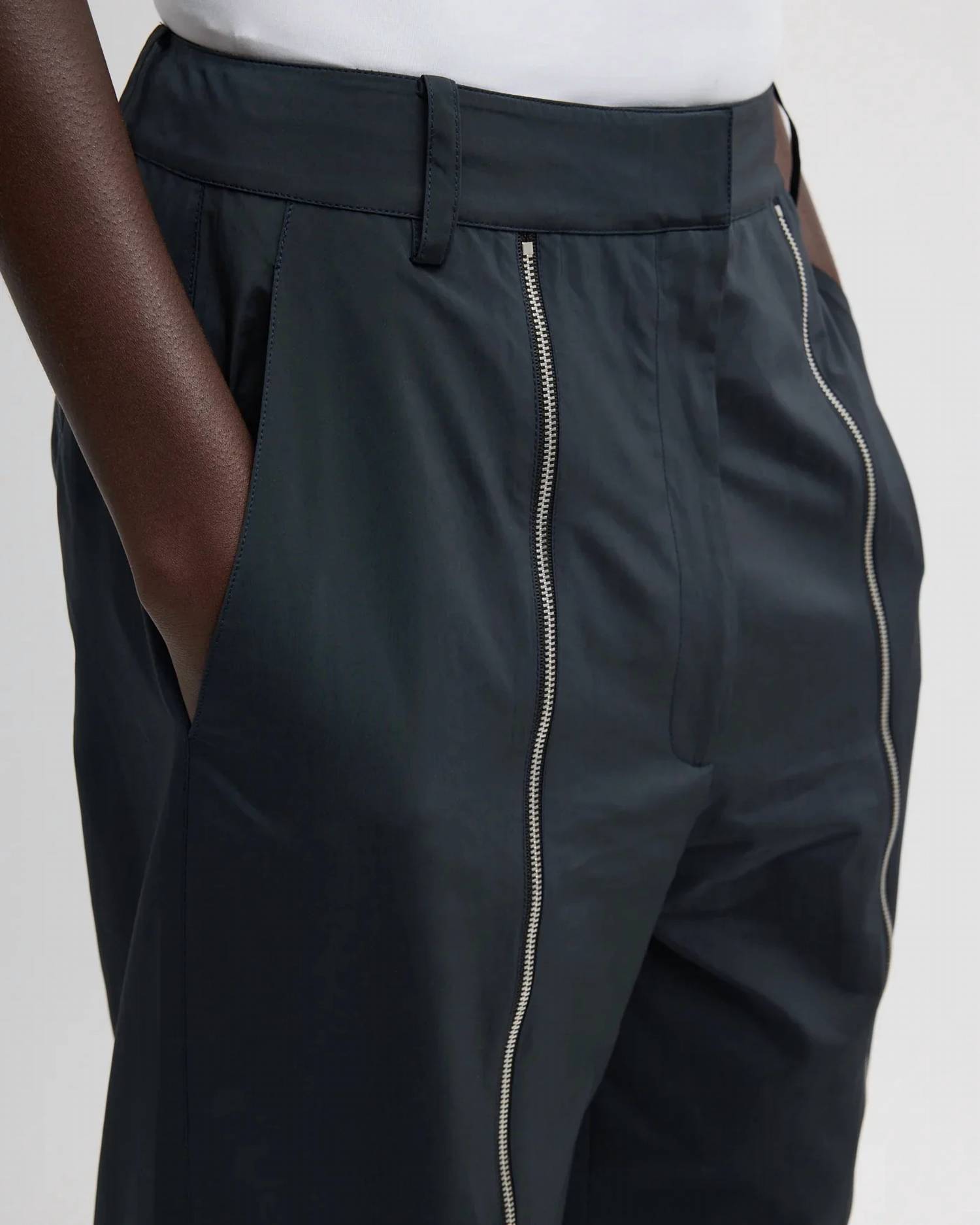 Tibi - Nylon Zipper Trouser
