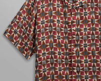 Wax London - Painted Geo Didcot Short Sleeve Shirt