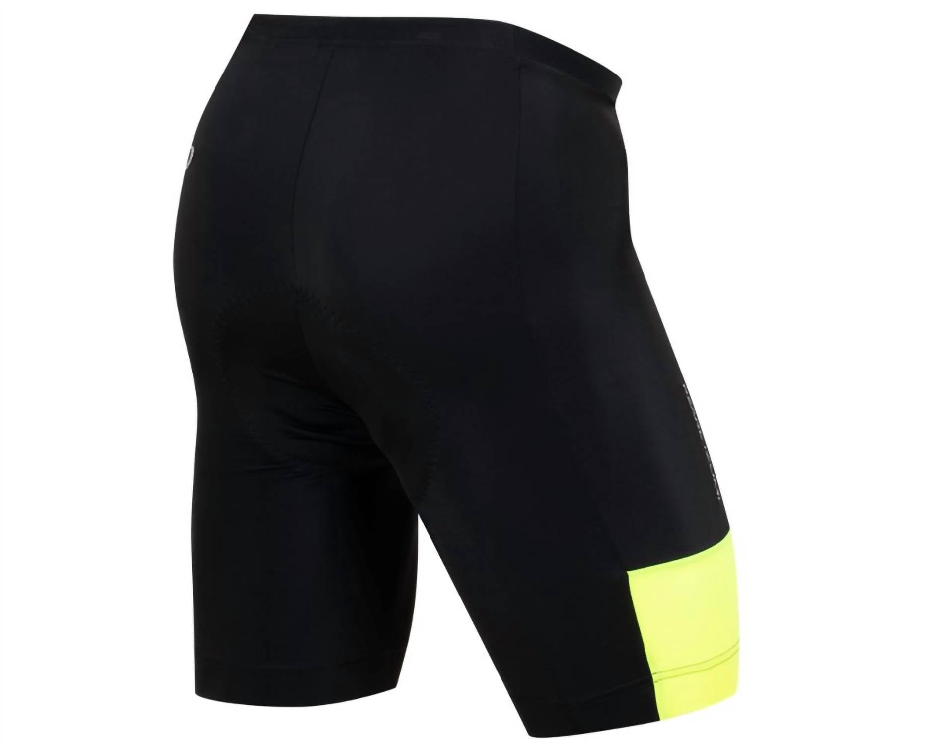 PEARL iZUMi Men's Quest Shorts in black screaming yellow - men's shorts - view 5