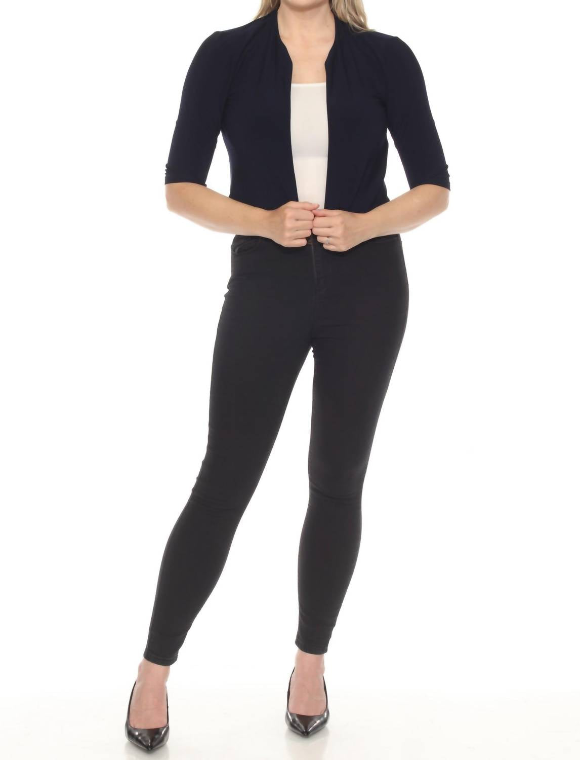 Joseph Ribkoff - Open Front Cropped Cover Up