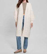 Guess - Valeria Mixed-stitch Long Cardigan