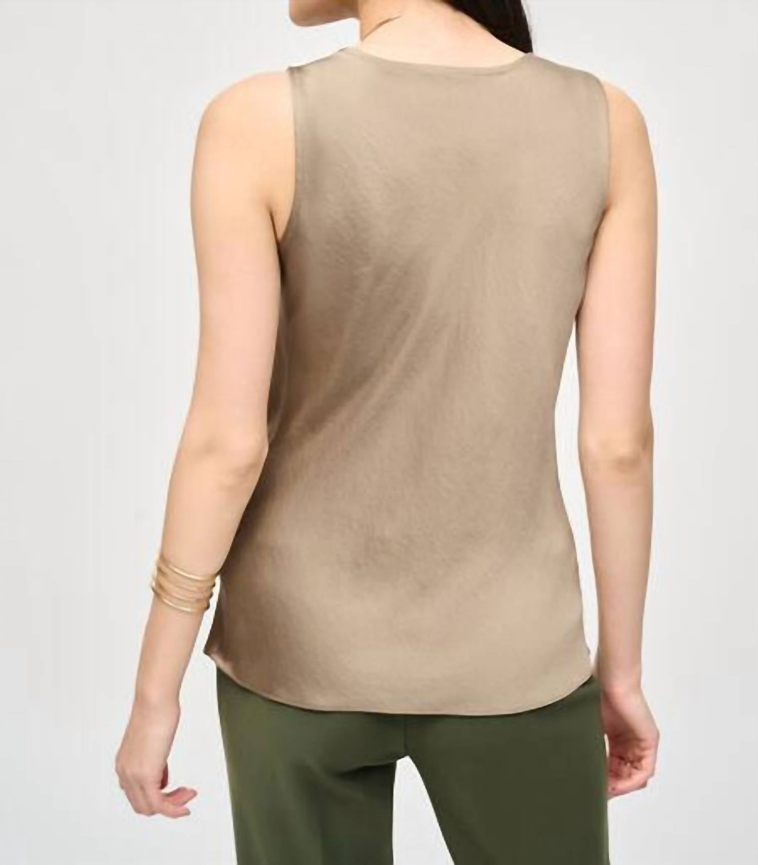 Joseph Ribkoff - Satin Straight Sleeveless Top