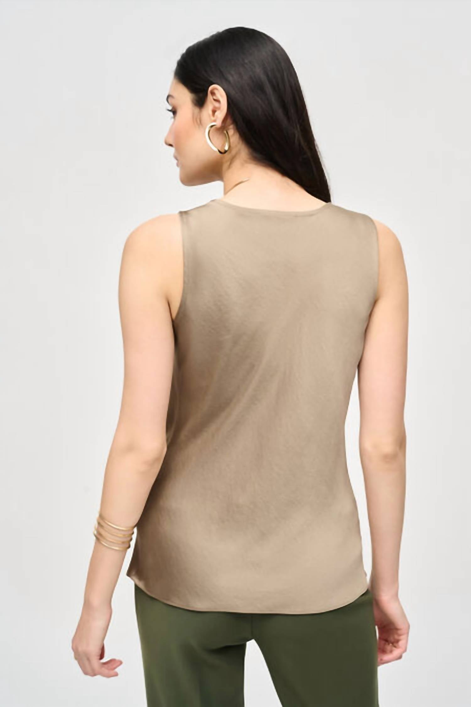 Joseph Ribkoff - Satin Straight Sleeveless Top