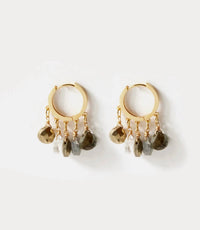 Native Gem - Women's Gemstone Huggie Earrings