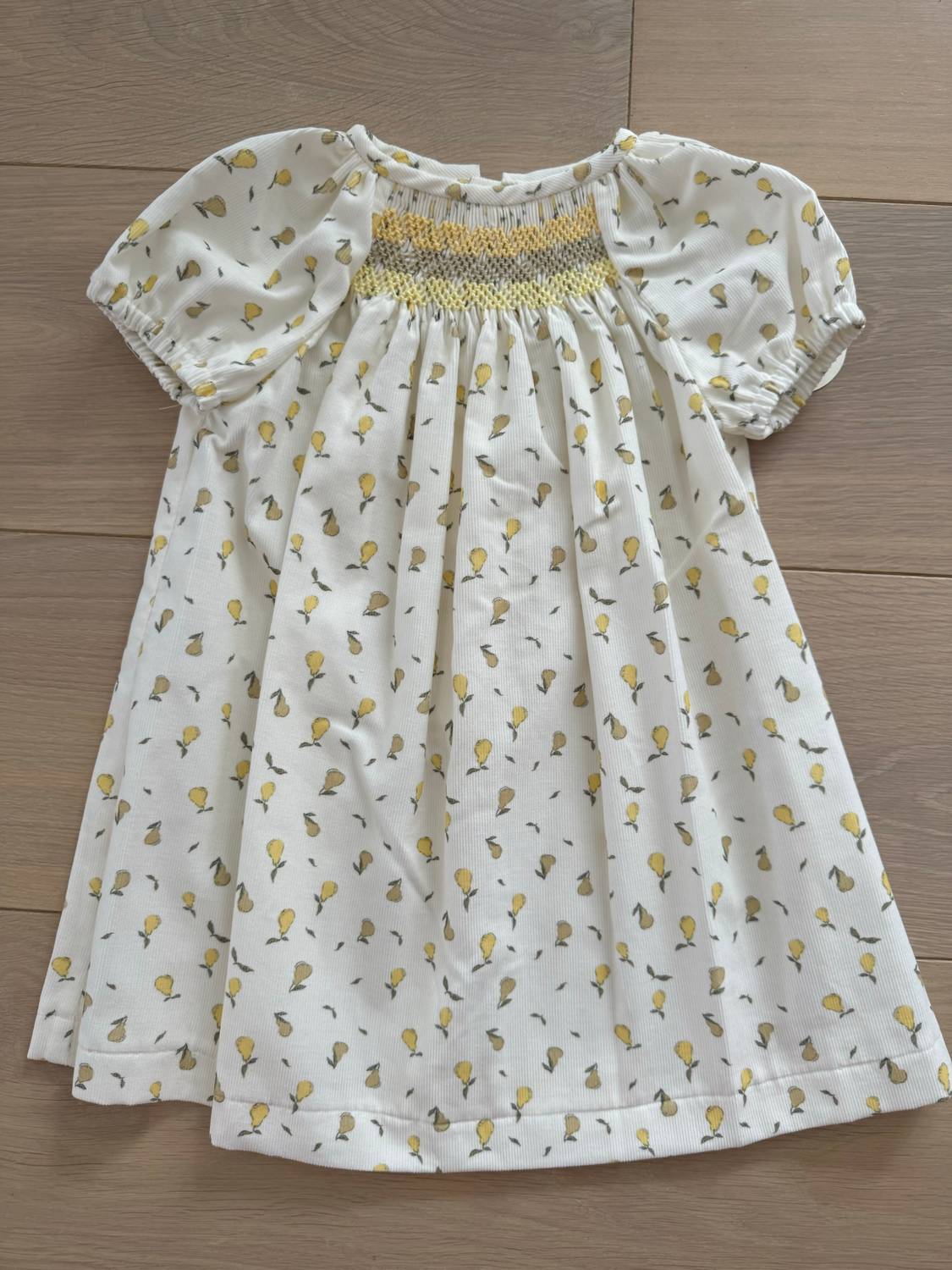 Belan.J - Girl's Peras Amarillo Short Sleeve Dress