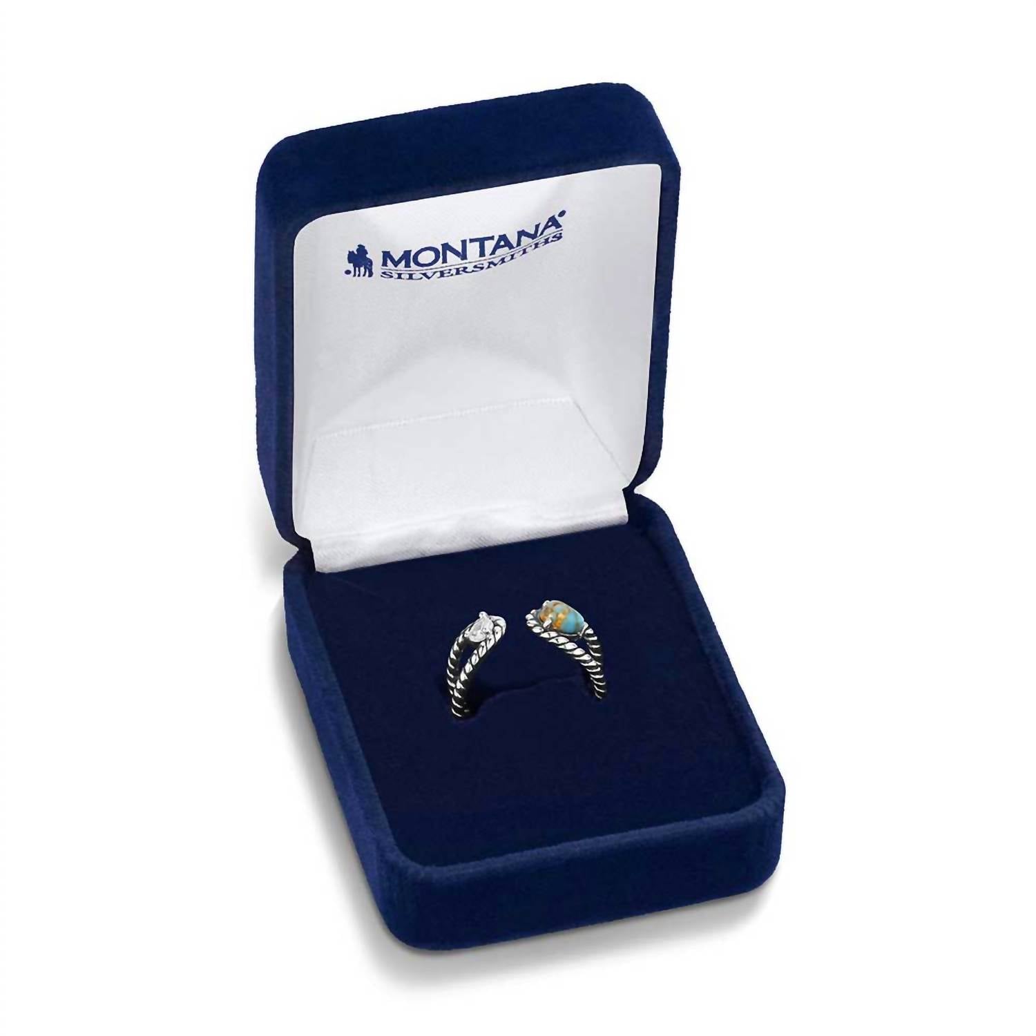 Montana Silversmiths - Women's Stars And Sky Crystal Open Ring