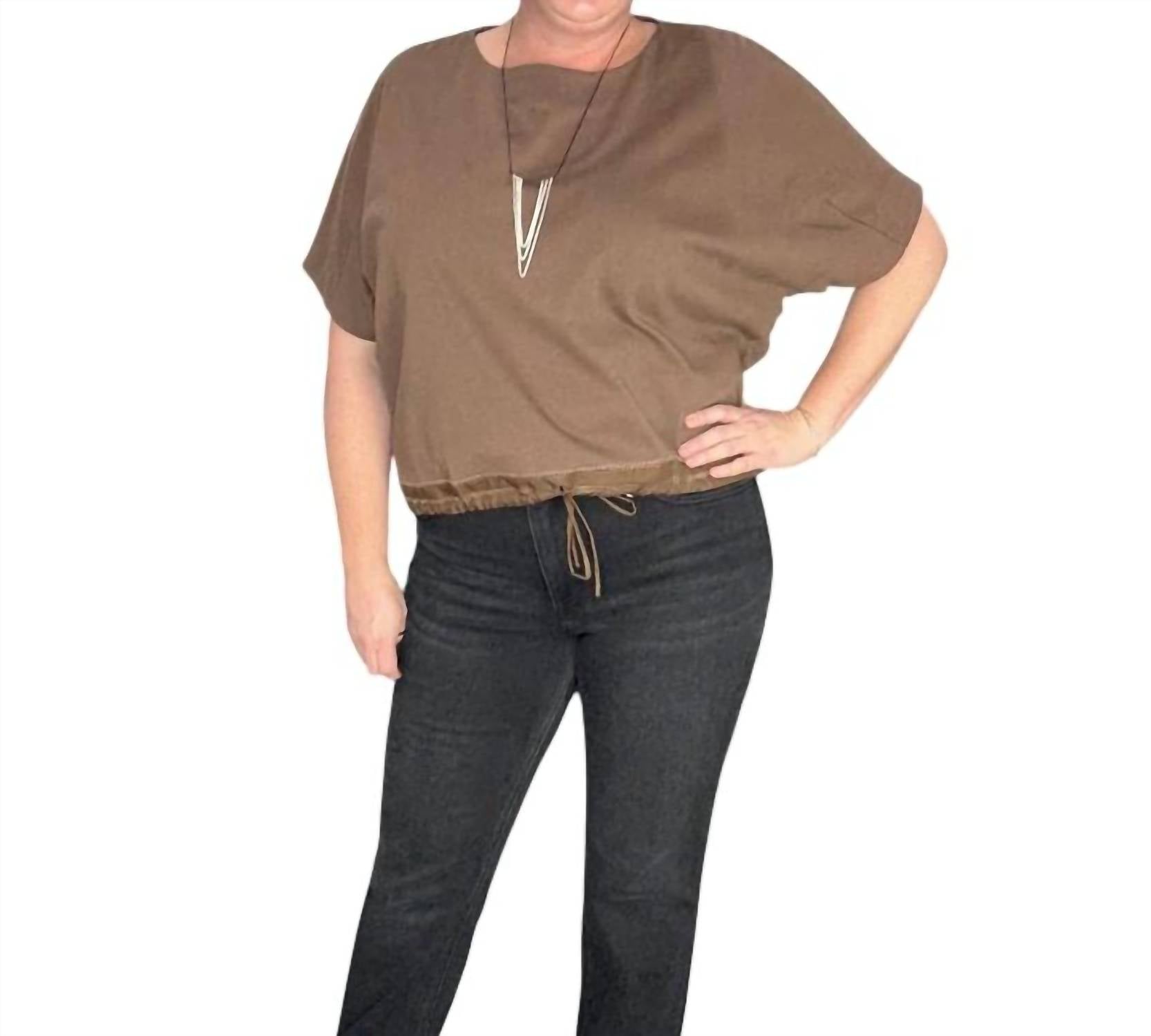 Entro - Waist Tie Dolman Top