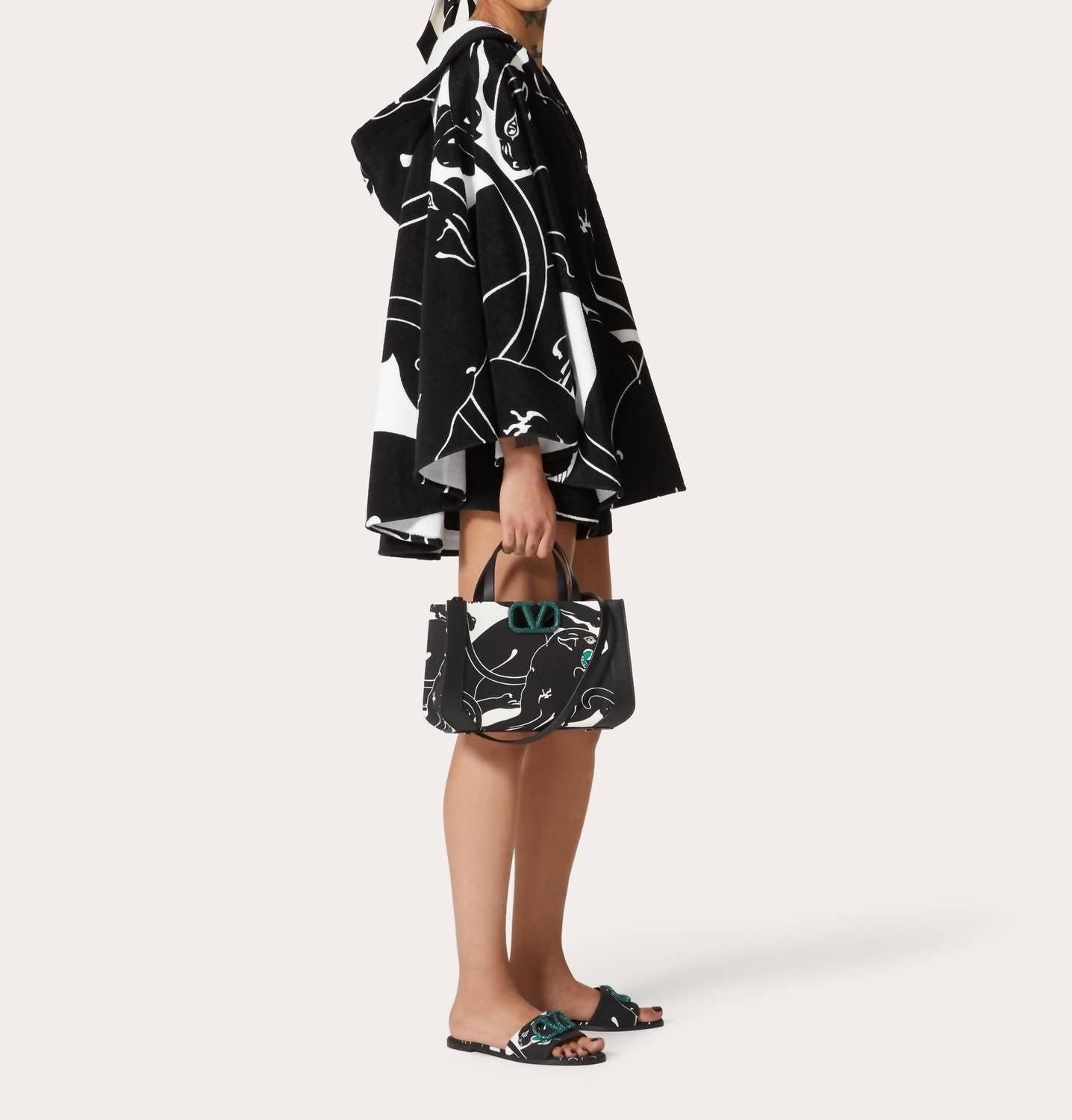 Valentino - Women's Panther Terry Cotton Cape