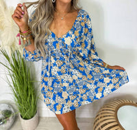 Heyson - Balloon Sleeves Mini Dress