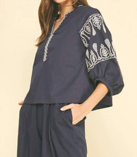 Pinch - Embroidered Blouse