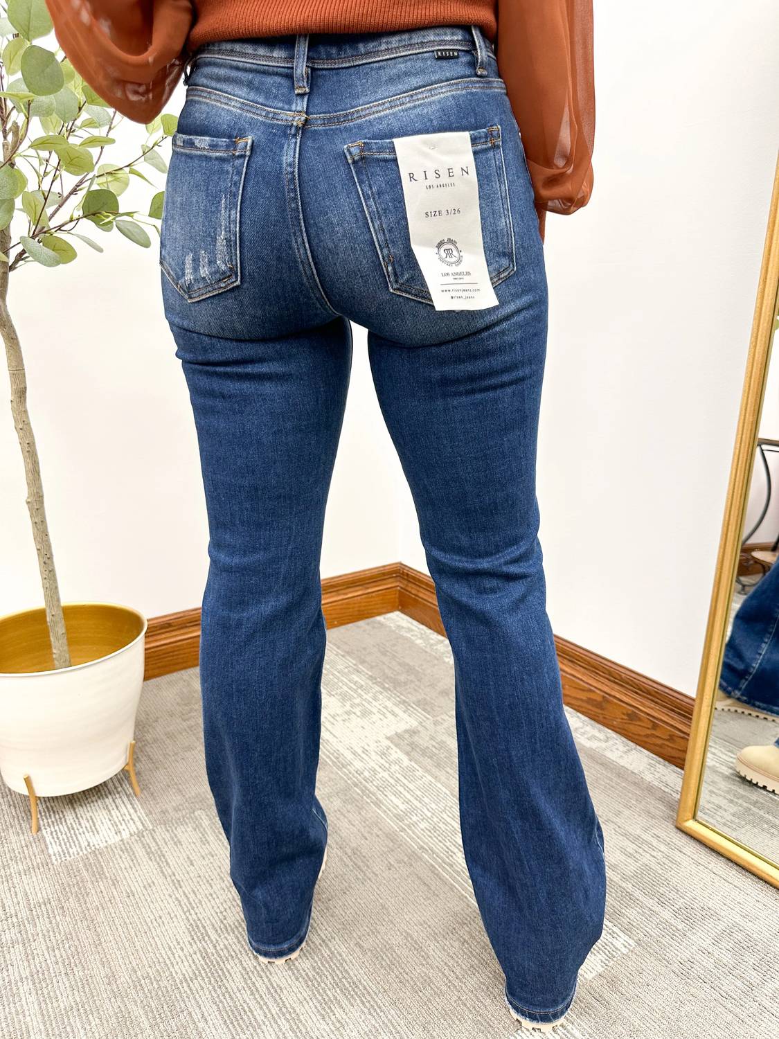 Risen - High Rise Bootcut Jeans