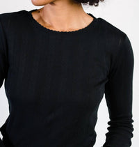 Able - Harper Pointelle Knit Top