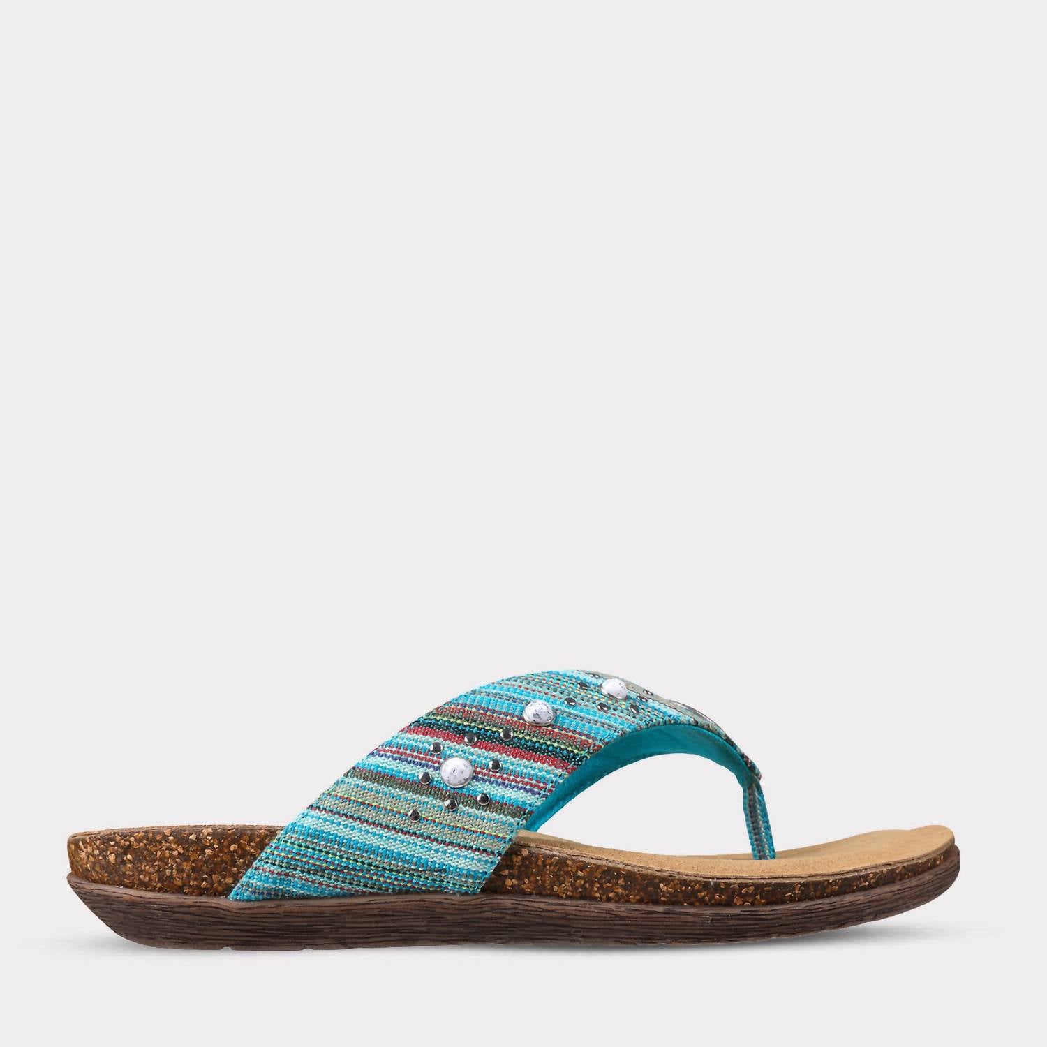 Lamo Women's Classic Jovie Thong Sandal in turquoise - women's sandal